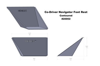 Co-Driver Navigator Foot Rest