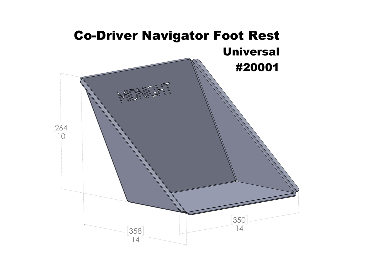 Co-Driver Navigator Foot Rest